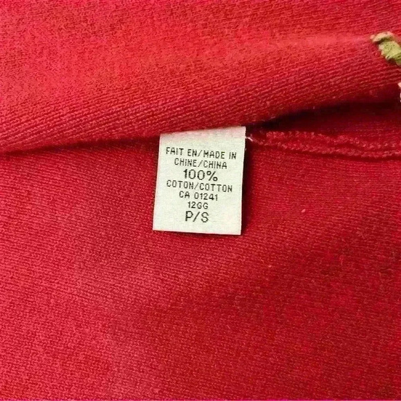 Vintage grandma  red knit long sleeves sweater cardigan. Size small - Picture 7 of 7